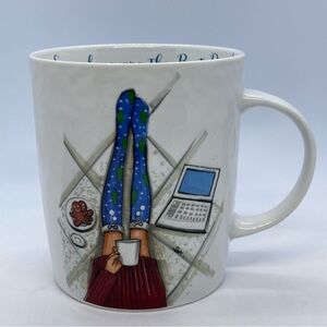 Rongrong Snowdays Are The Best Days Oversized Coffee Mug 20oz. Textured Ceramic